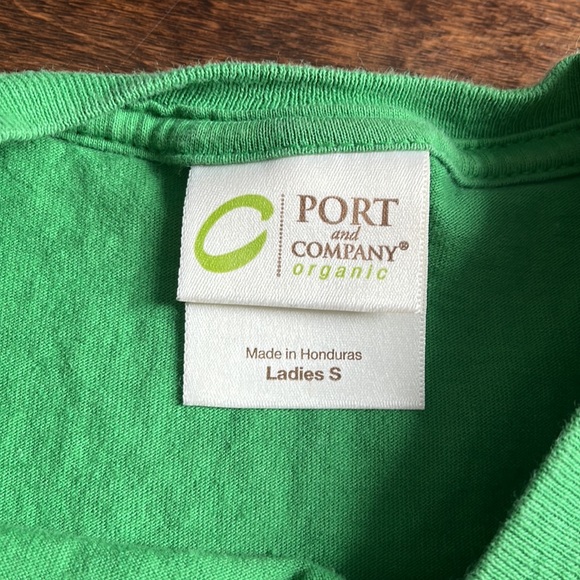 Port and company green organic t-shirt - Picture 3 of 5